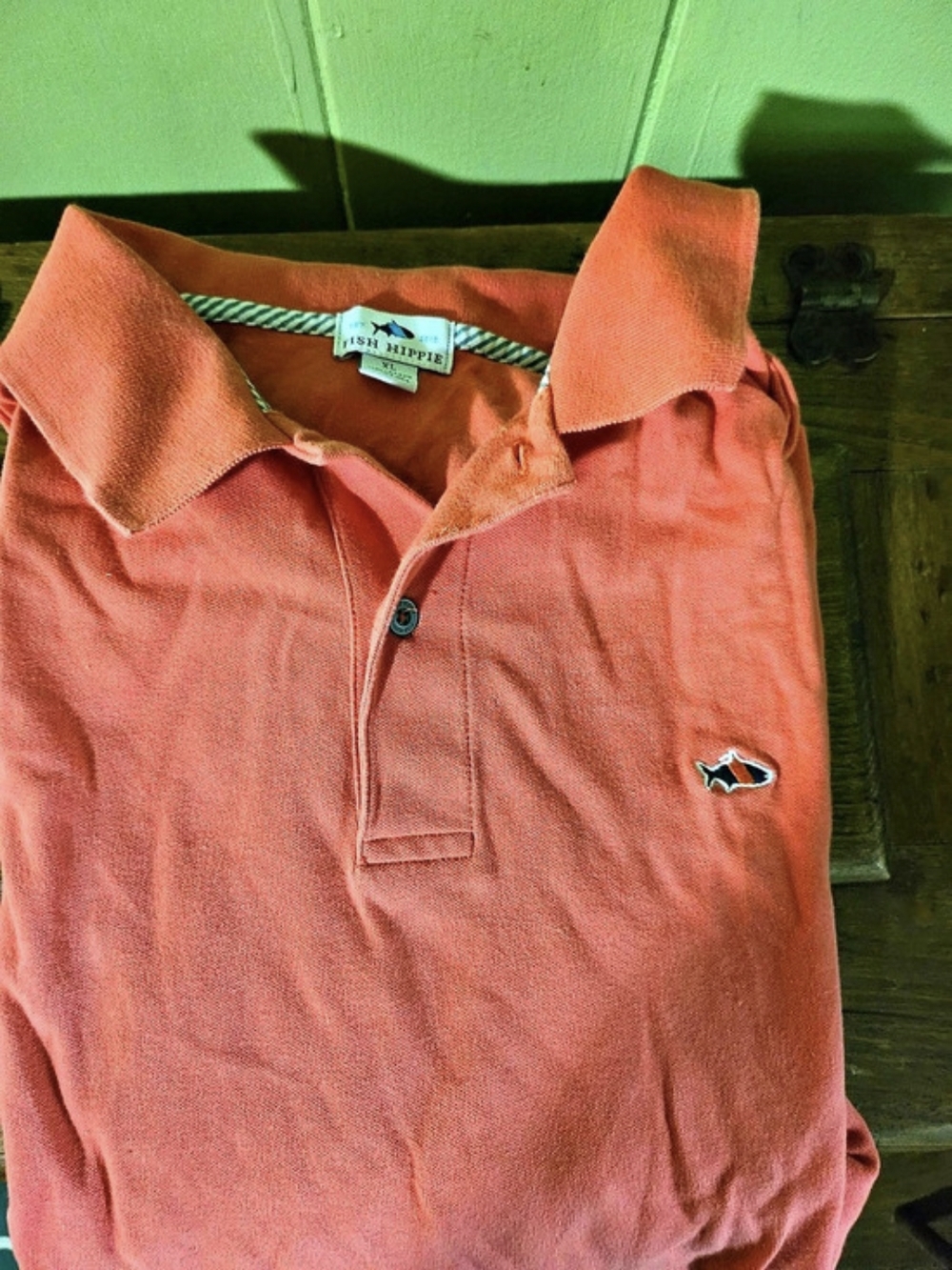 Fish Hippie Beacham Solid Polo Men's Pink XL